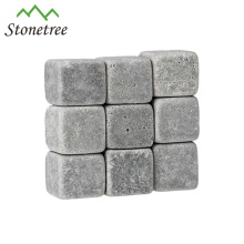 Wholesale Price 9pcs Whisky Rocks Whisky Stones Beer Wine Stones Whisky Ice Stones Bar Accessories with a Pouch